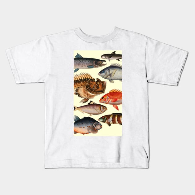 My Lucky Fishing Costume - Freshwater Fish Bass Kids T-Shirt by PinkyTree